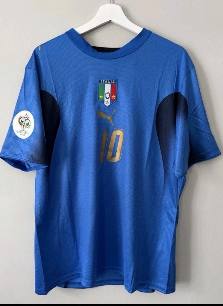 Italië Totti Voetbalshirt Origineel WorldCup Finale 2006, Verzenden