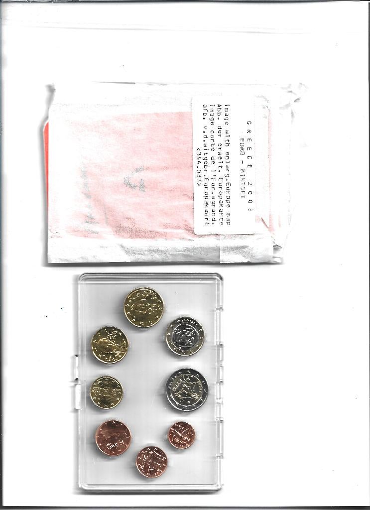 pieces euros, Ophalen of Verzenden, Griekenland, Setje