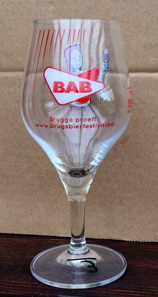 bier brouwerij glas Bab Aigle belgica Brugge proeft 10 lijn, Verzamelen, Ophalen of Verzenden, Zo goed als nieuw