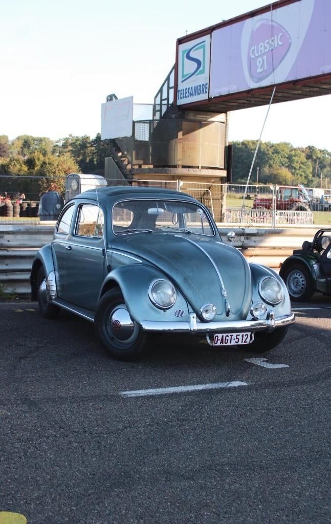 VW Beetle 1958 cabriolet (overeenkomende nummers), 22 kW, Beetle (Kever), 4 cilinders, Blauw