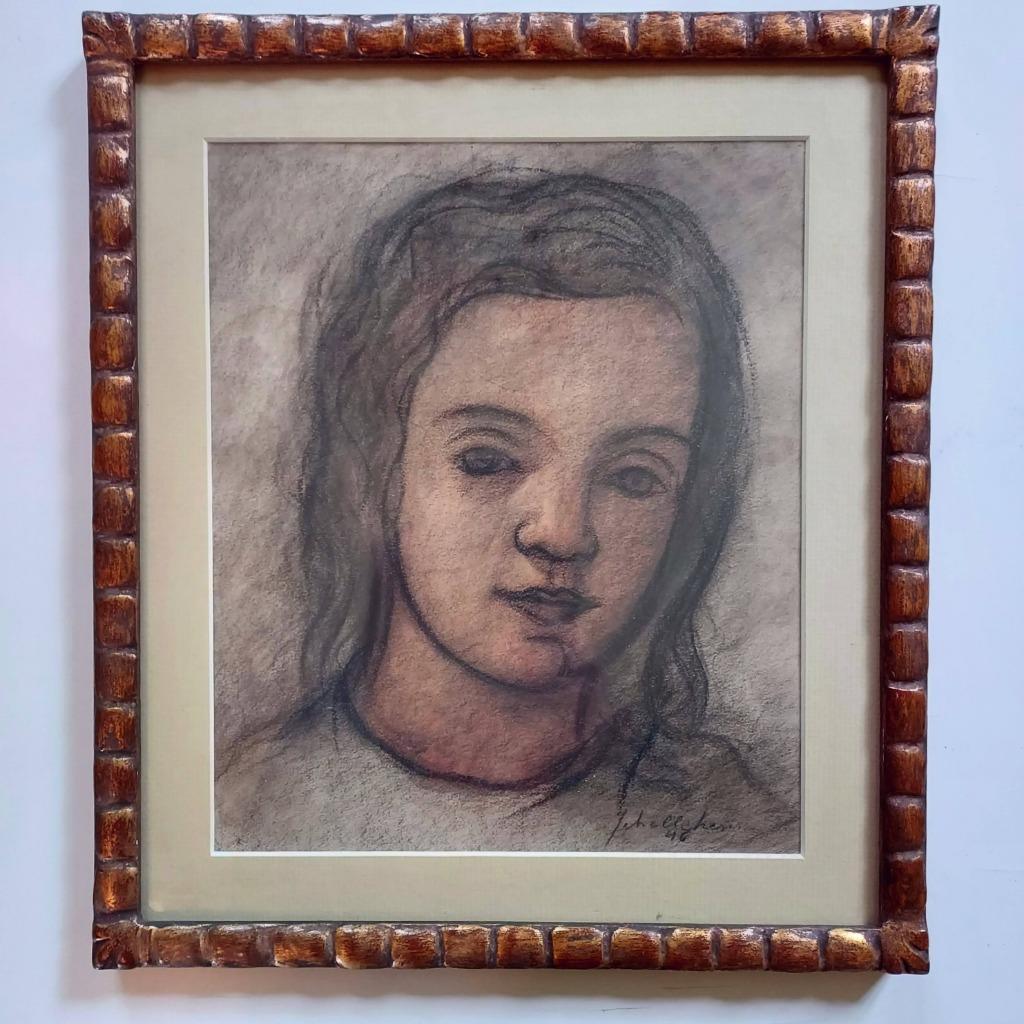 tekening jong meisje (Jozef Schellekens), Enlèvement