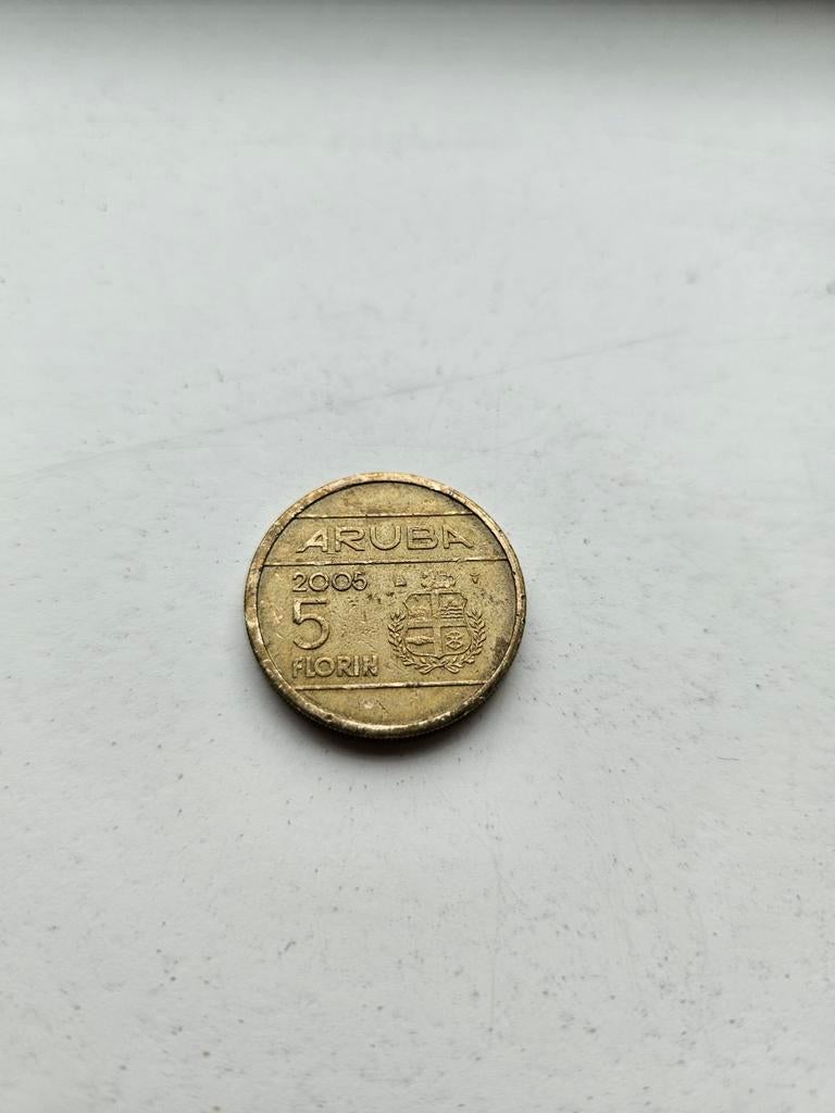 5 florin Aruba 2006 jaar, Ophalen of Verzenden, Overige landen, 5 euro, Losse munt