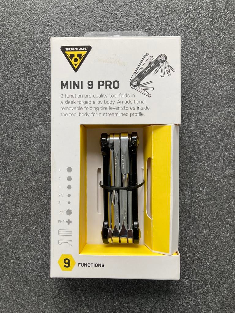 Mini 9 pro tool zwart fietsgereedschap, Zo goed als nieuw, Gereedschapsset