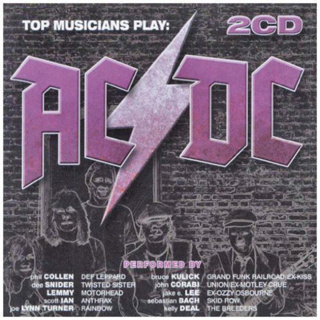 2 CD'S TOPMUZIKANTEN SPELEN AC/DC, Verzenden, Zo goed als nieuw