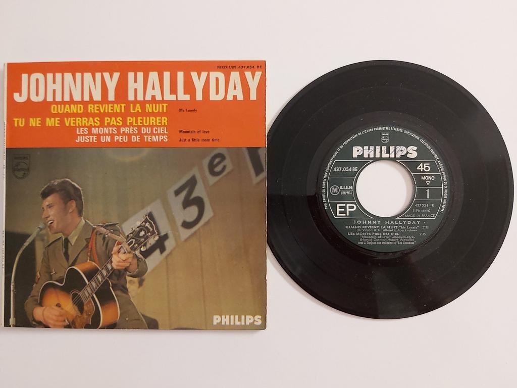 Johnny Hallyday - als de nacht weer aanbreekt, Ophalen of Verzenden, Zo goed als nieuw, Rock-'n-Roll