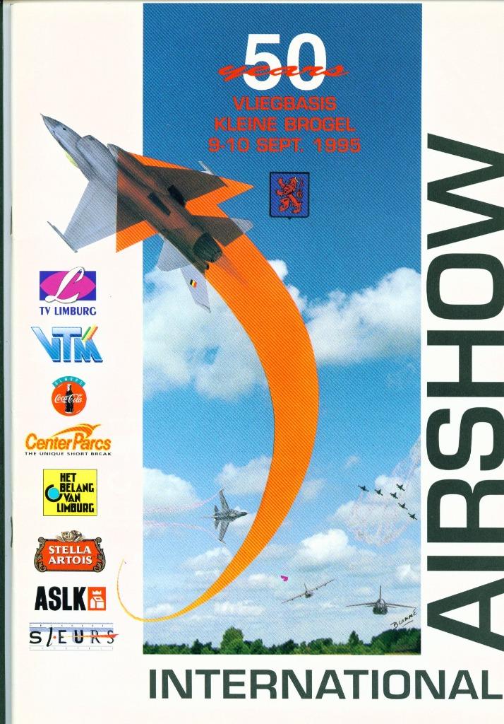 Kleine Brogel Airshow brochure 1995, Ophalen of Verzenden, Luchtmacht, Boek of Tijdschrift
