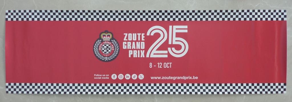 grote raamsticker 2025 Zoute Grand Prix Knokke-Heist, NIEUW, Ophalen of Verzenden, Nieuw, Auto's
