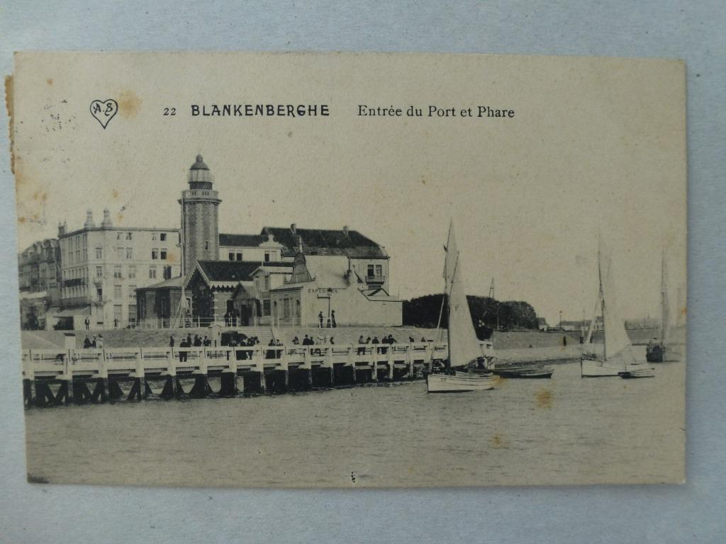 Blankenberge Blankenberge Entrée du Port, Collections, Envoi, Avant 1920, Affranchie, Ville ou Village