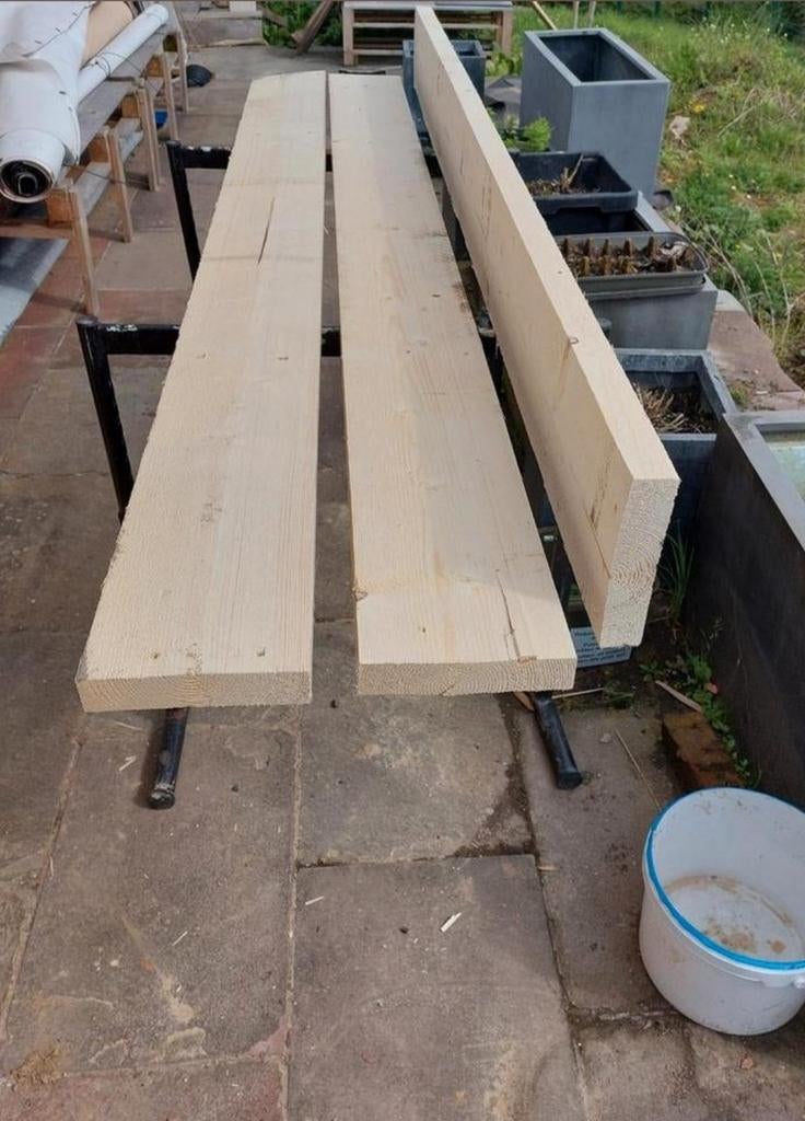 Grenen planken, Doe-het-zelf en Bouw, Ophalen, Zo goed als nieuw, Grenen