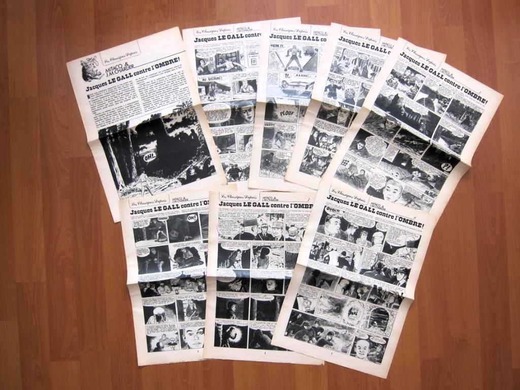 8 suppléments Spirou Jacques Le Gall contre l'ombre (1976), Plusieurs BD, Enlèvement ou Envoi, Utilisé, Mitacq et Charlier