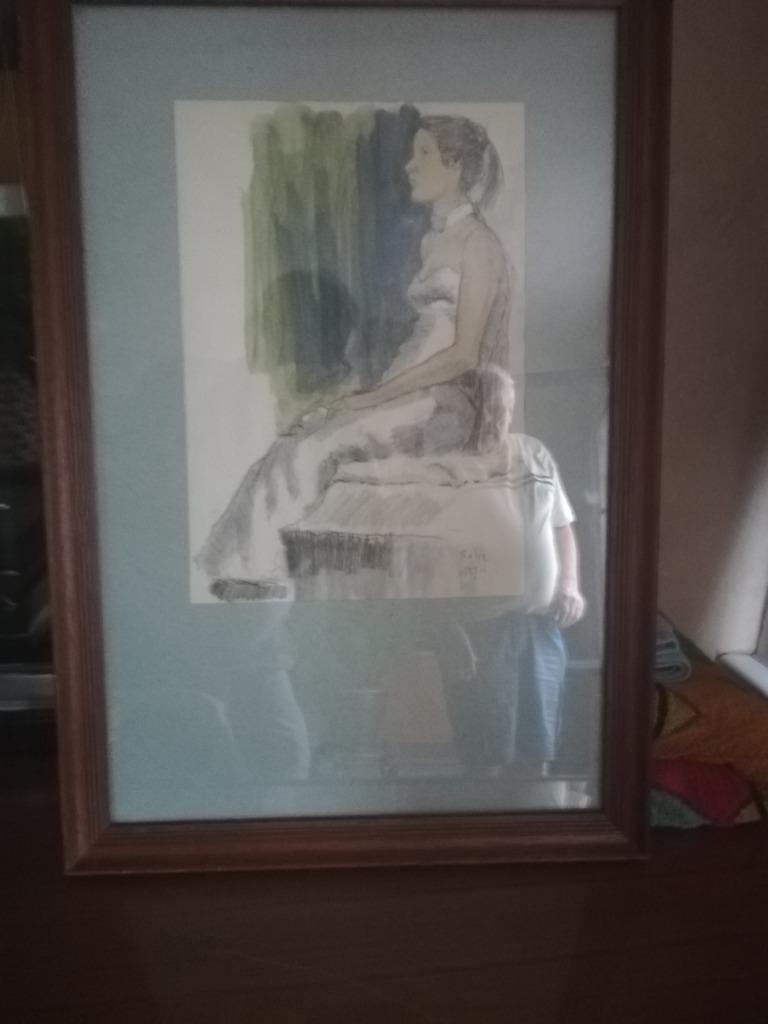 * A. Leroy: gemengde techniek: Sofie, Antiek en Kunst, Ophalen of Verzenden