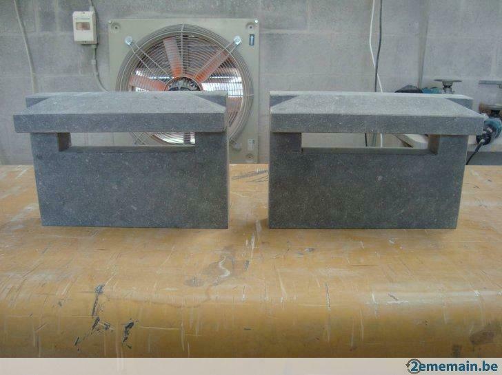 Boîte aux lettres en pierre bleue belge, Tuin en Terras, Brievenbussen, Nieuw, Brievenbusklep, Hardsteen, Inbouw, Ophalen