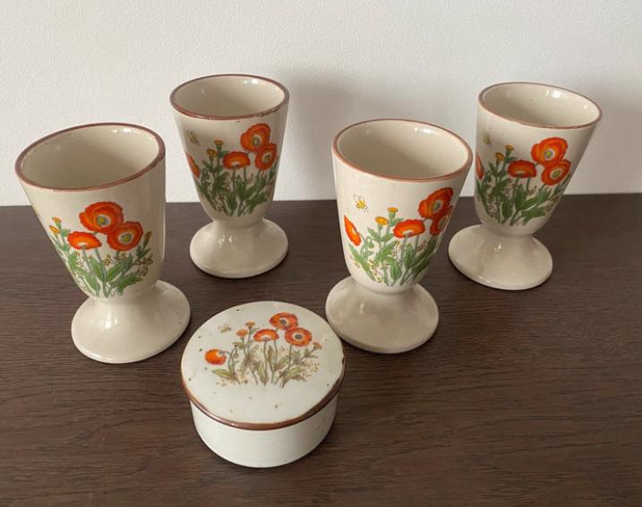 Vintage koreaanse mokken/bekers, Ophalen of Verzenden