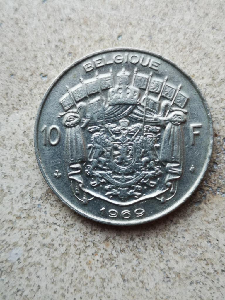 10 Belgische frank 1969, Ophalen of Verzenden