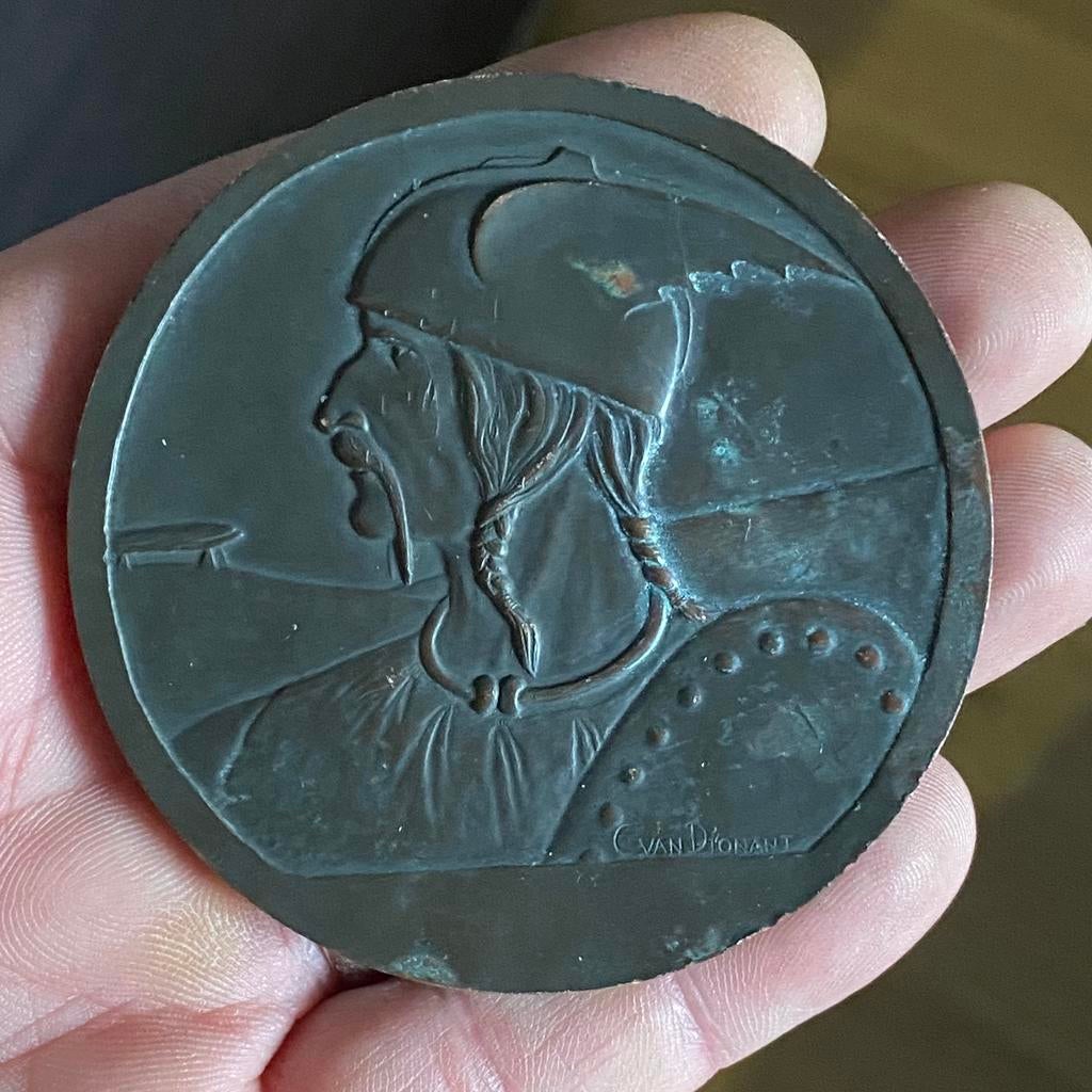 Medaille Cercle Gaulois Bruxelles, Van Dionant - rare, Enlèvement ou Envoi