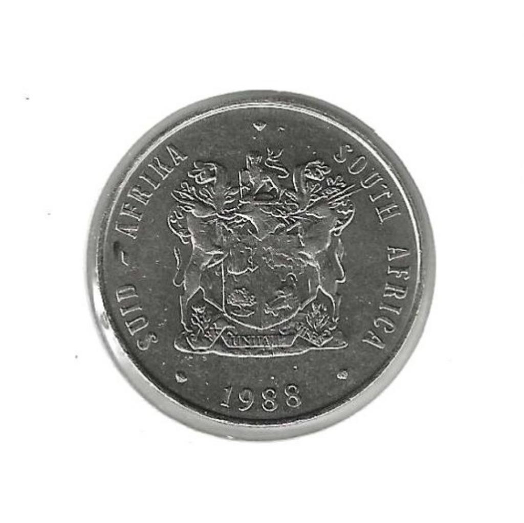 Zuid-Afrika, 1 Rand 1988., Postzegels en Munten, Munten | Afrika, Ophalen of Verzenden, Zuid-Afrika, Losse munt