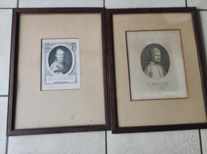 deux anciennes gravures, Antiquités & Art, Enlèvement