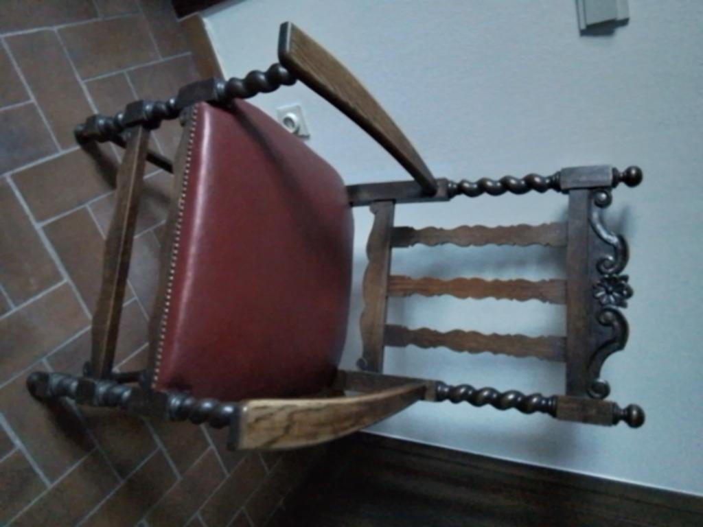 Vintage stoel hal, Huis en Inrichting, Stoelen, Ophalen, Zo goed als nieuw, Retro, Rood
