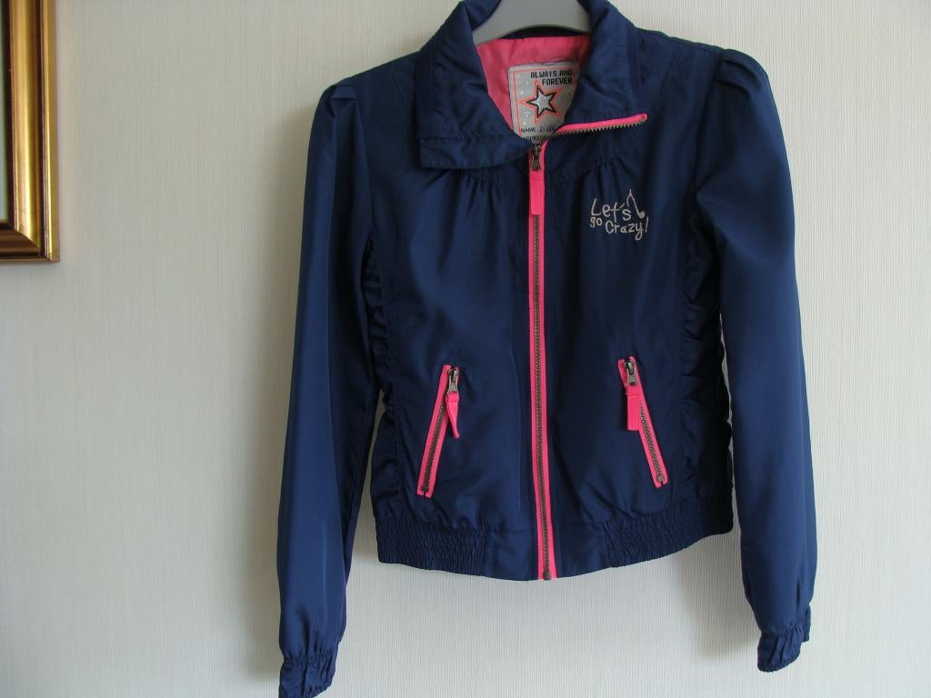 blouson, coupe-vent, marque Bizzy, taille 146/152, Kinderen en Baby's, Kinderkleding | Maat 152, Zo goed als nieuw, Meisje, Overige typen