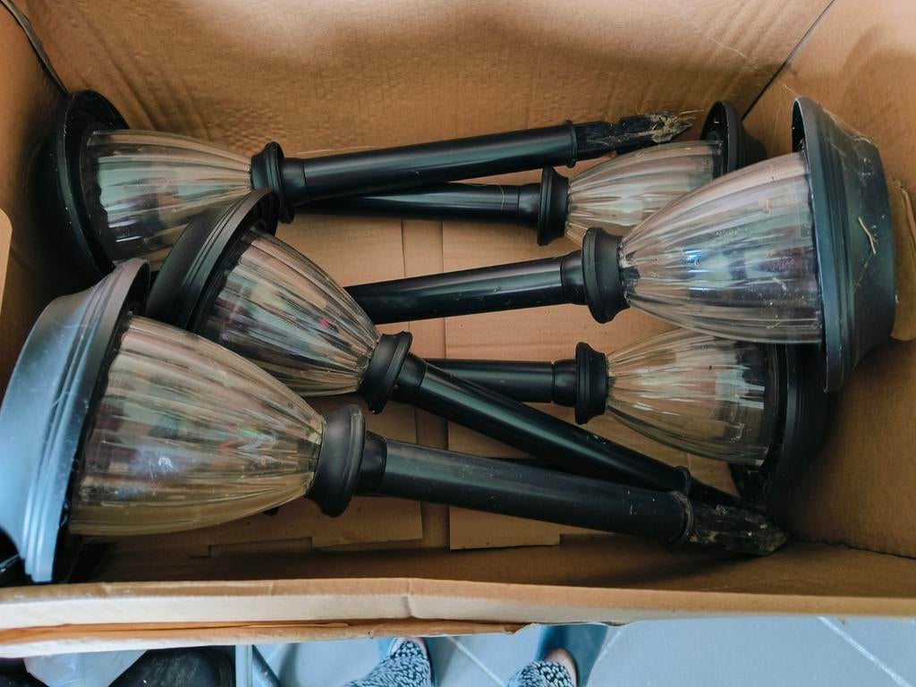 Lampes d'ambiance solaires 7 pièces, Résistant à l'eau, Énergie solaire, Enlèvement, Utilisé