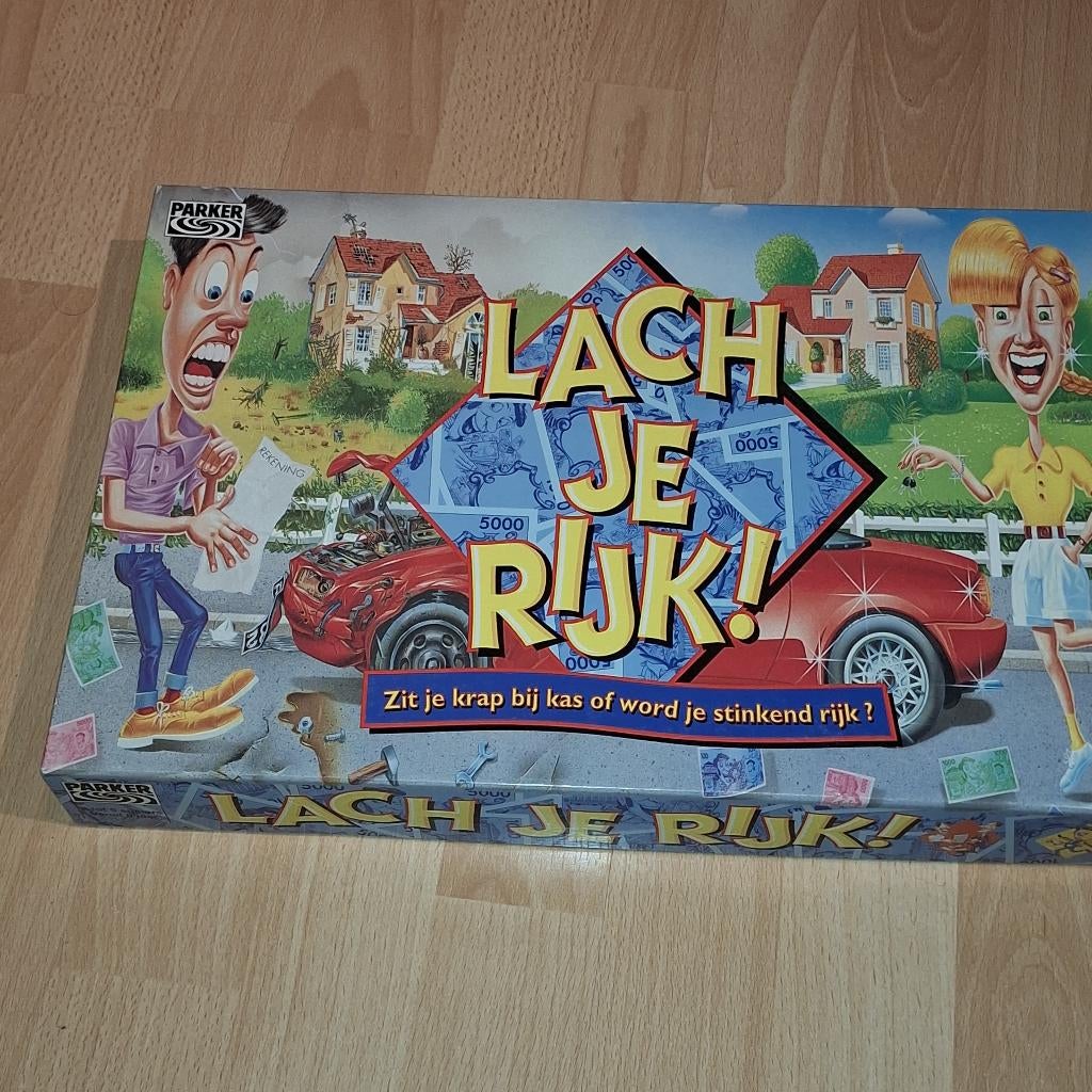 Spel Lach je rijk, Hobby en Vrije tijd, Vijf spelers of meer, Ophalen of Verzenden, Gebruikt, Parker