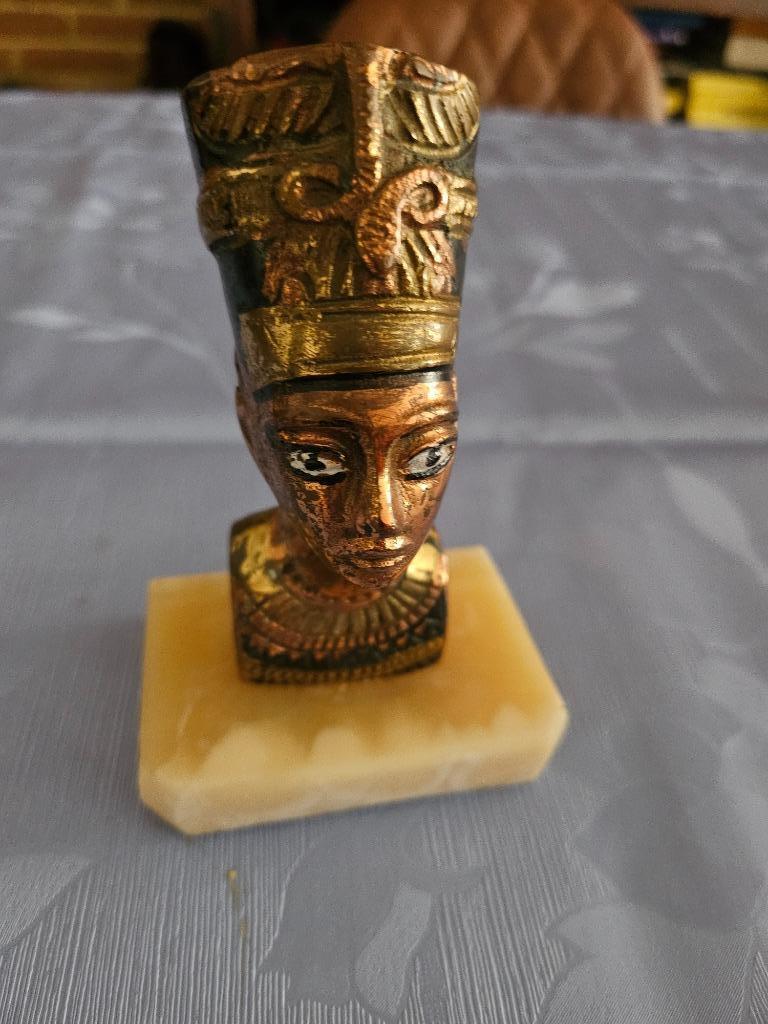 Brons beeld nefertiti, Antiek en Kunst, Ophalen, Brons