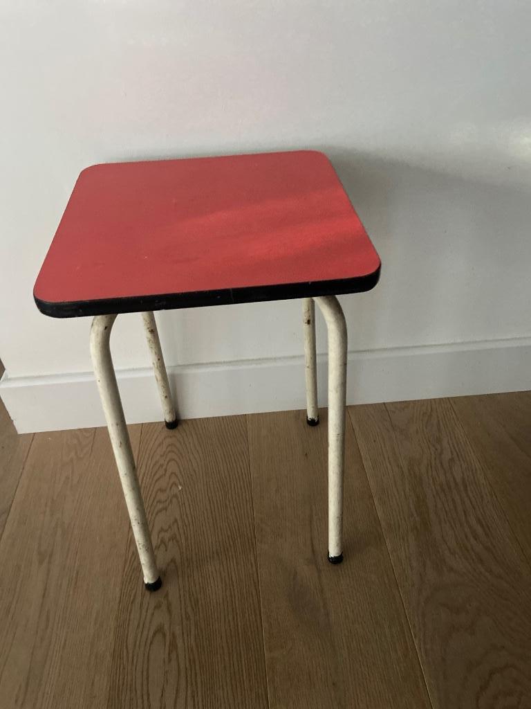 Vintage tabouret , plantentafeltje, Ophalen