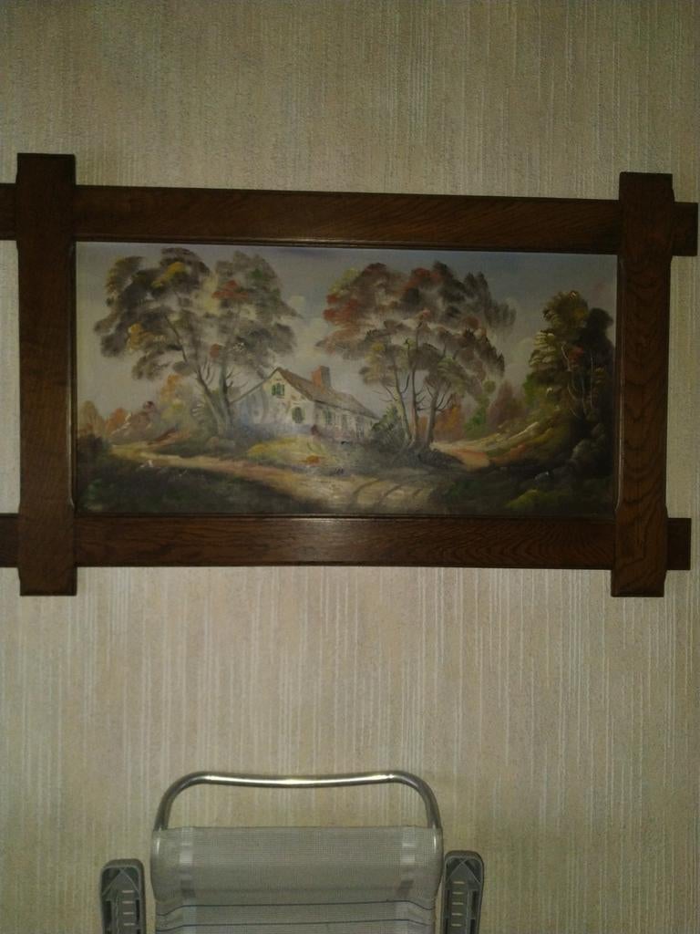 Mooie landschap schilderij met kader, Huis en Inrichting, Ophalen, Schilderij