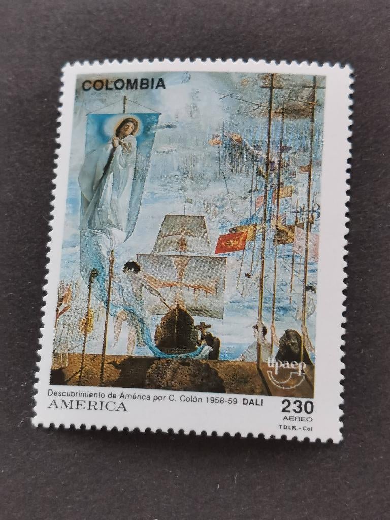 Colombia 1992 - schilderkunst - Dali, Columbus **, Ophalen of Verzenden, Postfris, Zuid-Amerika