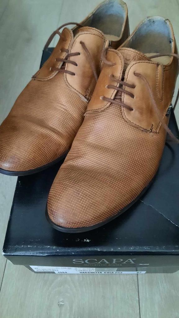 Herenschoen Scapa maat 42, Vêtements | Hommes, Chaussures, Enlèvement ou Envoi, Chaussures à lacets, Brun, Porté