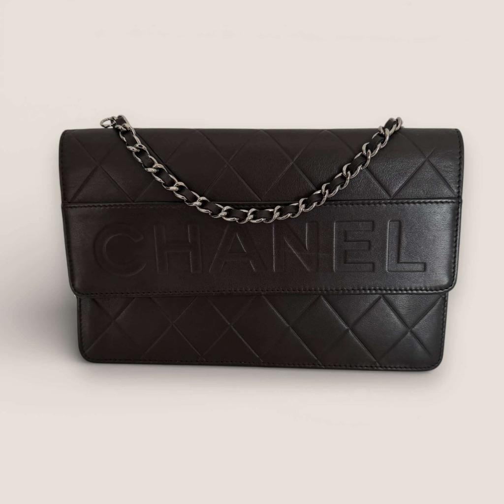 Chanel WOC embossed Chanel, Handtassen en Accessoires, Tassen | Damestassen, Ophalen of Verzenden, Gebruikt, Zwart, Schoudertasje