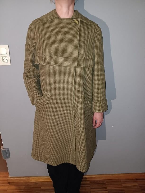 Prachtige kwalitatieve vintage jas, Vêtements | Femmes, Vestes | Hiver, Enlèvement ou Envoi, Comme neuf, Taille 42/44 (L), Vert