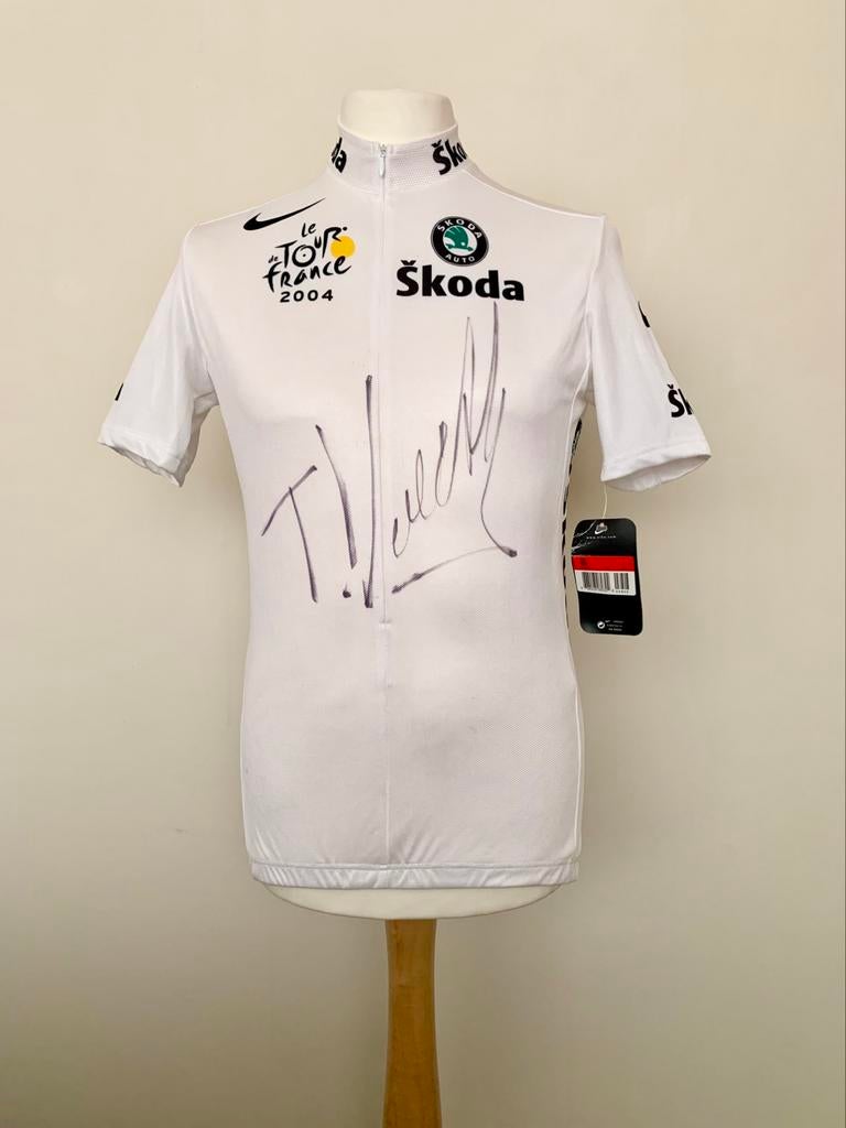 Tour de France 2004 Best Young Rider signed by Voeckler, Sports & Fitness, Cyclisme, Enlèvement ou Envoi, Neuf, Vêtements