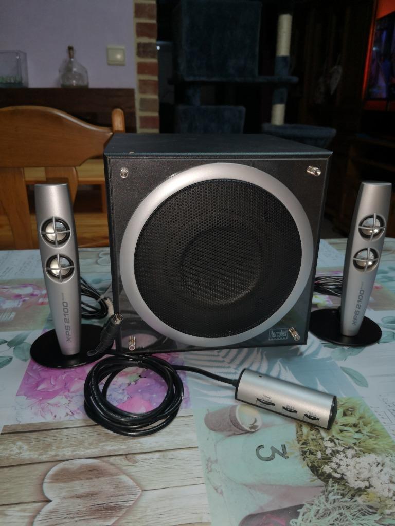 home cinema XPS 2.100 SILVER, TV, Hi-fi & Vidéo, Ensembles home-cinéma, Autres marques, Utilisé, 70 watts ou plus, Enlèvement