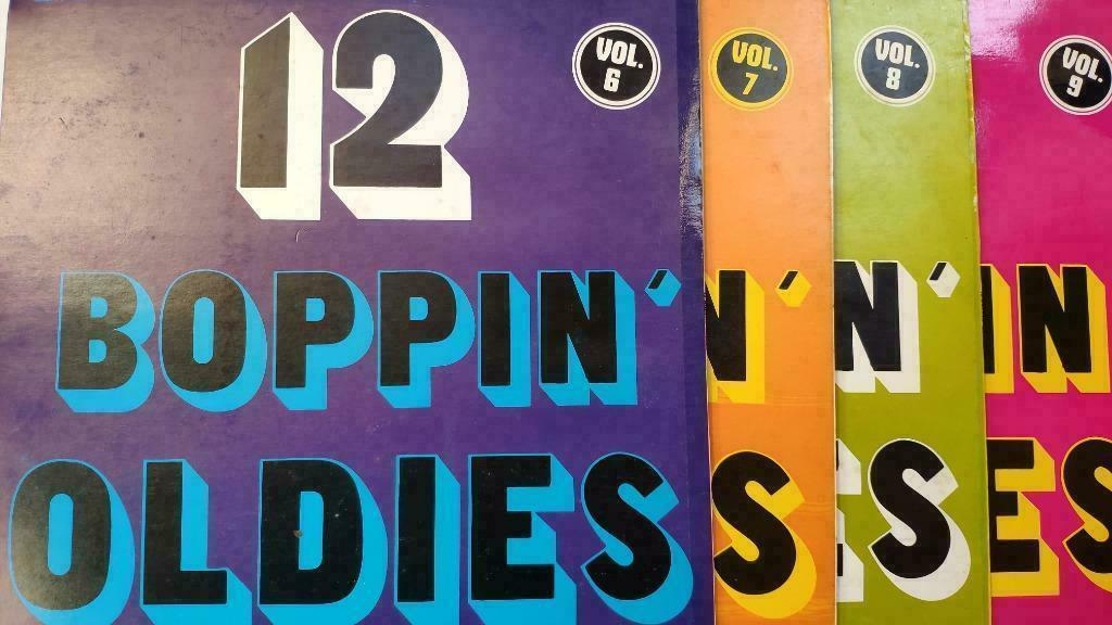 Set LP's 12 Boppin' Oldies - vol. 5 7 8 9 zeldzame popcorn, Cd's en Dvd's, Ophalen of Verzenden, 12 inch