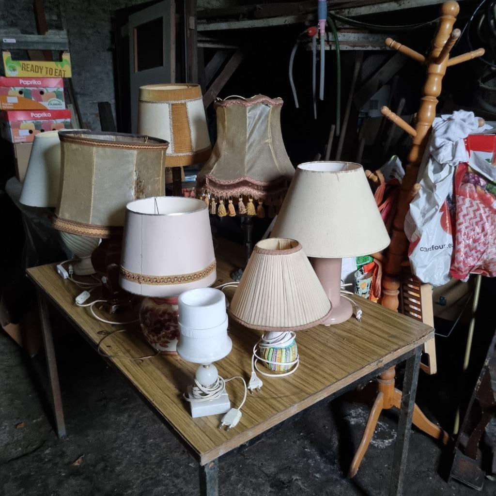 8 lampes de salon, Enlèvement, Utilisé, Autres matériaux