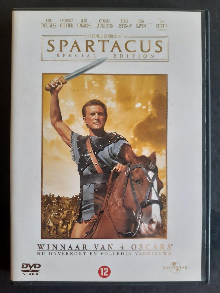 Spartacus (1960) - Kirk Douglas, Tony Curtis, Comme neuf, 1960 à 1980, À partir de 12 ans, Action et Aventure