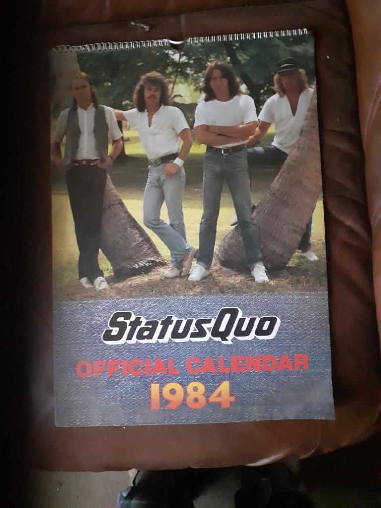 kalender Status Quo 1984, Verzamelen, Ophalen of Verzenden