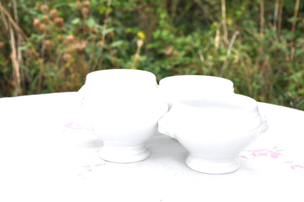 4 bols pour soupe a oignon, Enlèvement ou Envoi, Comme neuf, Céramique, Tasse(s) et/ou soucoupe(s)