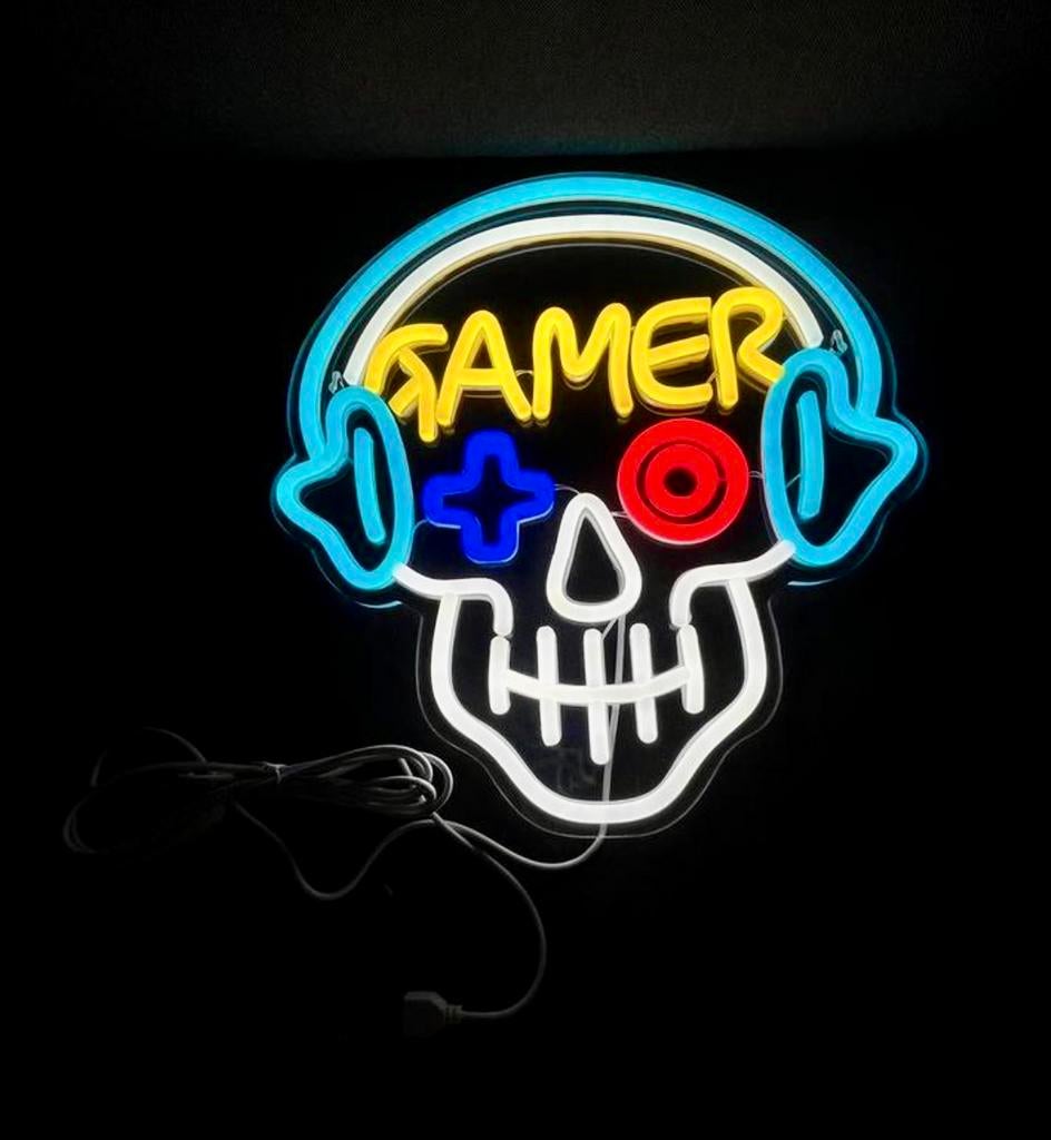 Neon light GAMER, Verzamelen, Ophalen of Verzenden, Nieuw, Lichtbak of (neon) lamp