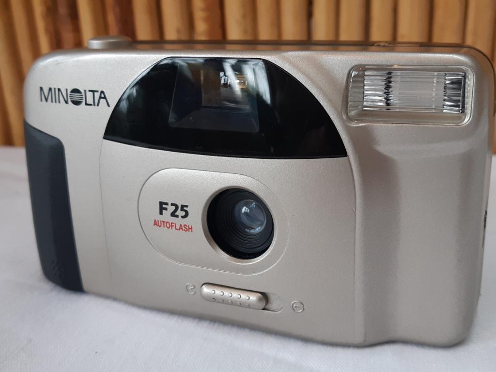 Minolta F25 35 mm compactcamera / fototoestel, vintage 1996, Ophalen of Verzenden, Gebruikt, Compact, Minolta