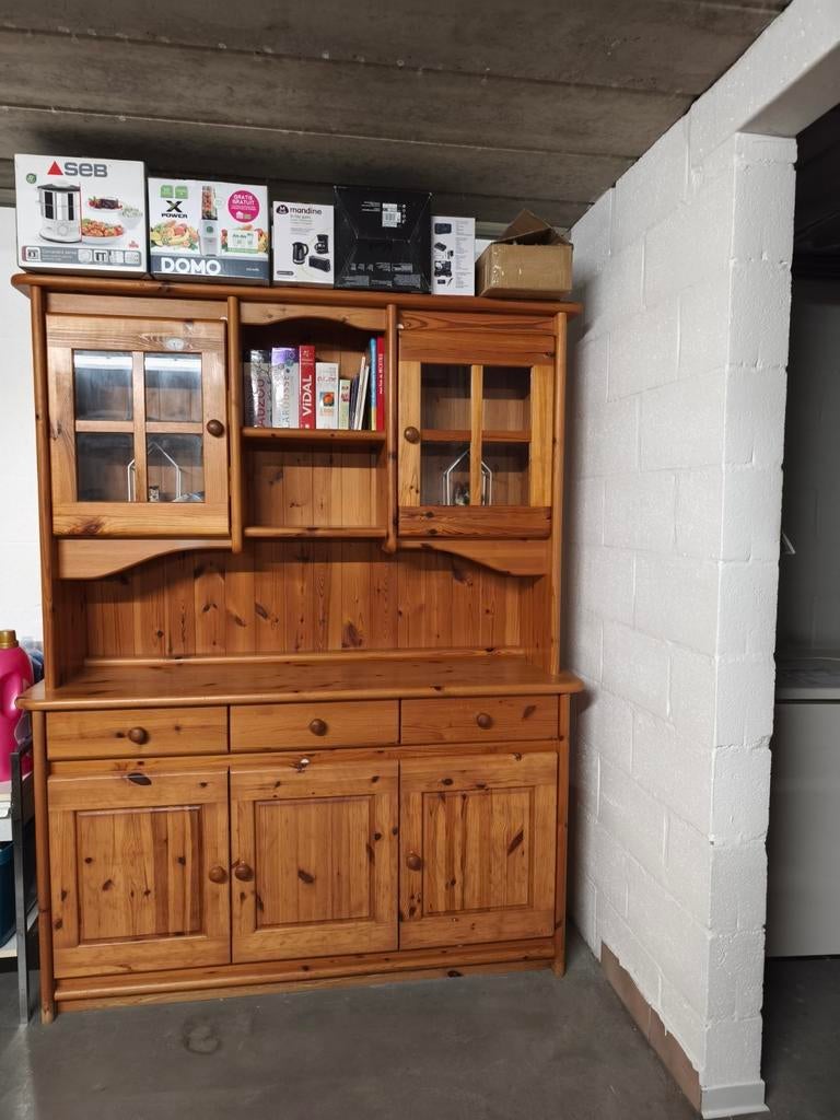 Meuble cuisine en pin, Maison & Meubles, Armoires | Buffets, Enlèvement, Comme neuf, Pin