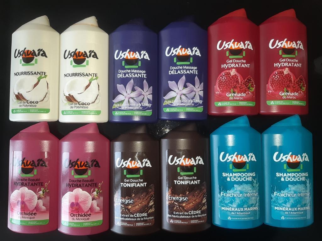 Gels douche Ushuaia 300 ml - 6 parfums, Bijoux, Sacs & Beauté, Beauté | Soins du corps, Enlèvement ou Envoi, Neuf, Baignoire & Douche