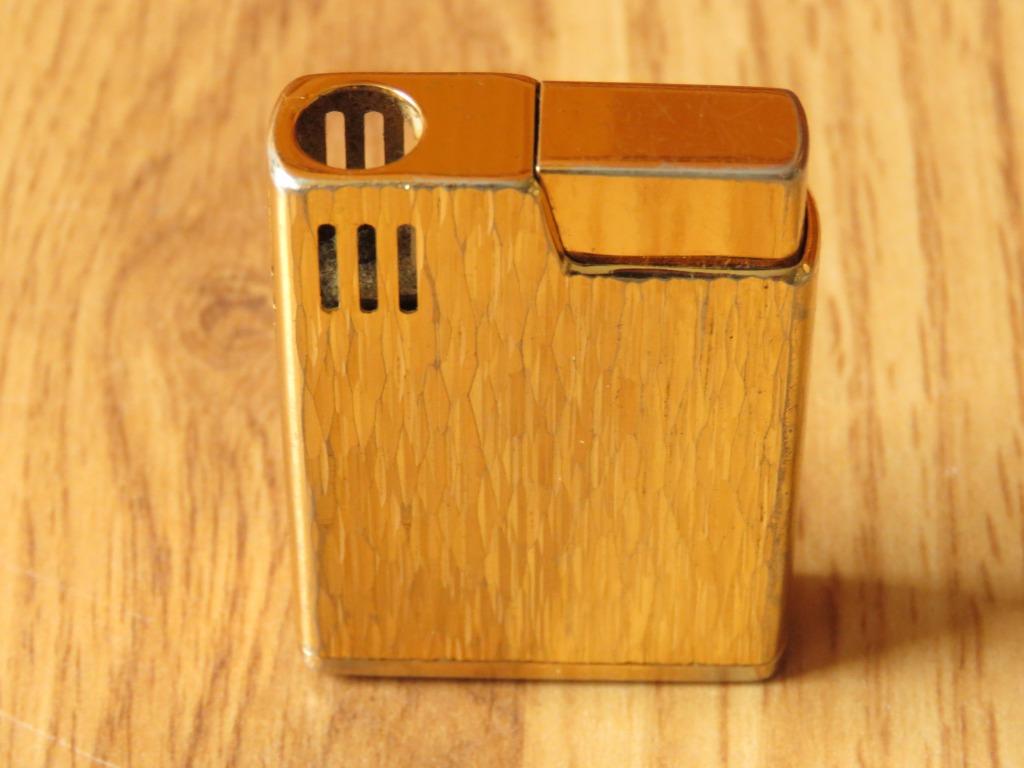 vintage Briquet de marque Sarome modèle SP-V en métal doré, Enlèvement ou Envoi, Utilisé, Briquet