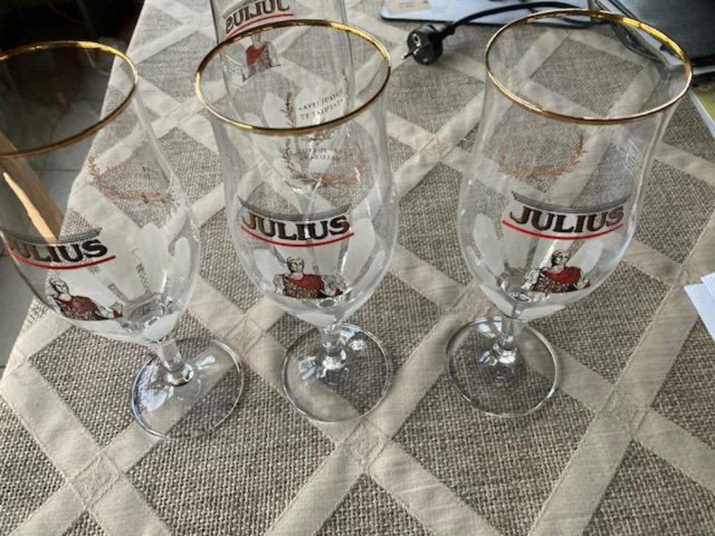 Julius glas (6 stuks), Verzamelen, Ophalen, Nieuw, Bierglas