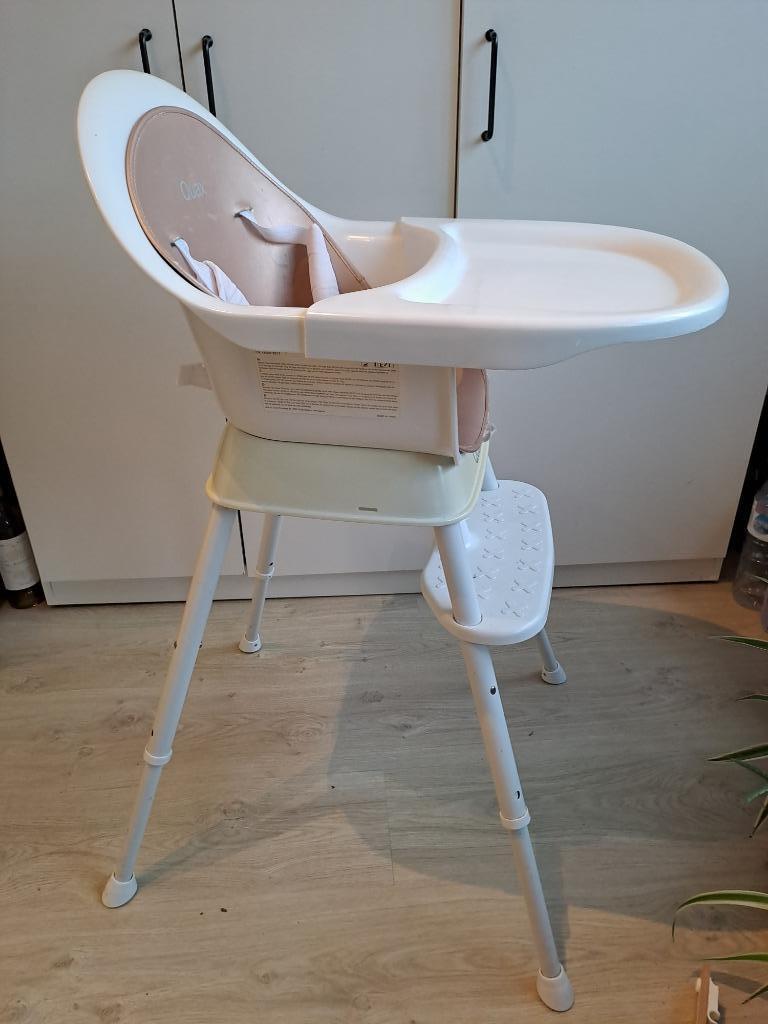 Chaise de table Quax, Enfants & Bébés, Chaises pour enfants, Utilisé, Chaise évolutive, Coulissant, Plateau amovible, Ceinture(s)