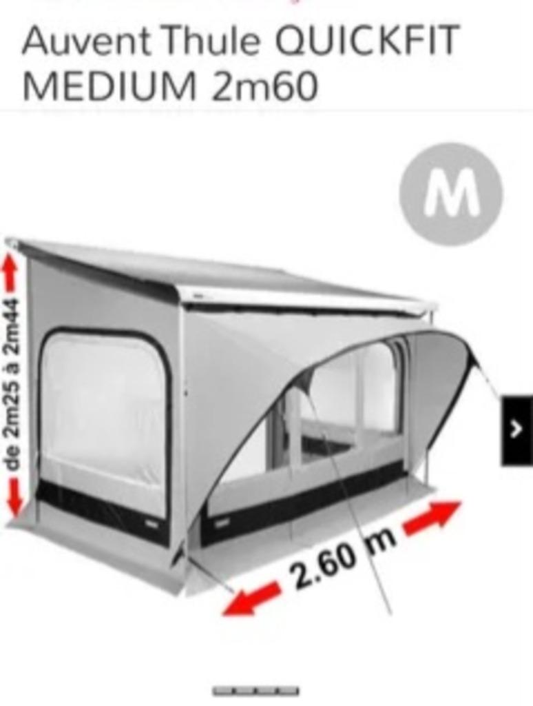 Luifel compatibel met Thule Quikfit 2.60 Ducato, Ophalen of Verzenden, Nieuw, Thule