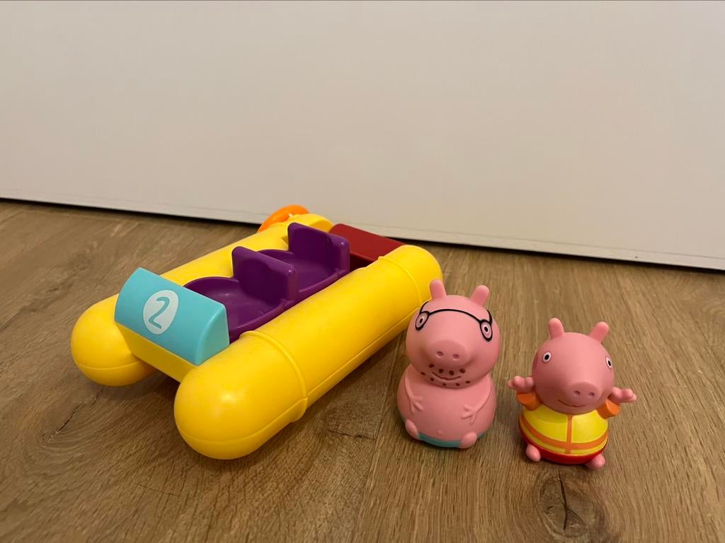 Peppa pig pedalo badspeelgoed, Ophalen, Zo goed als nieuw