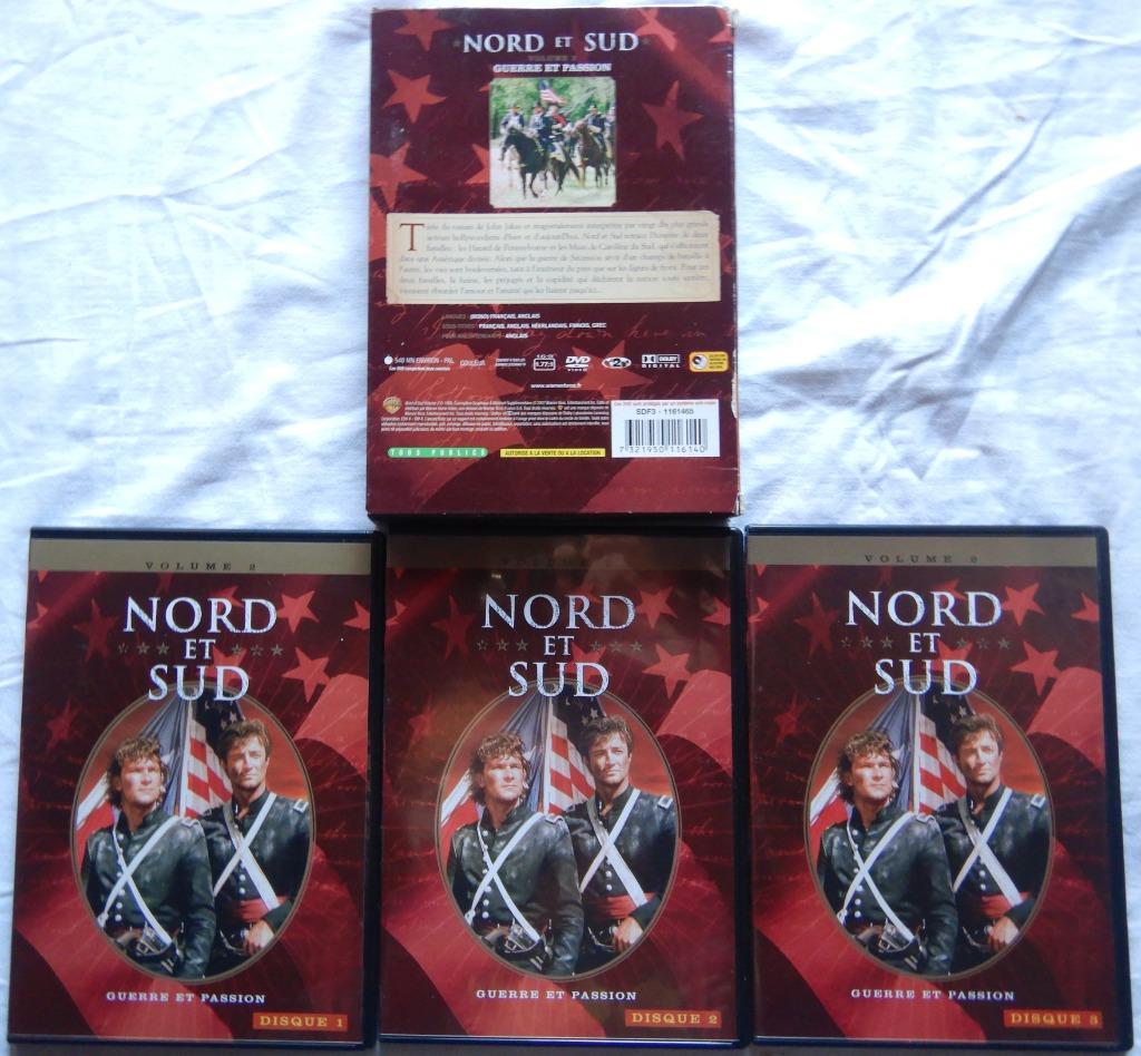 Lot 3 DVD NORD et SUD (Films) en bel état., Enlèvement ou Envoi