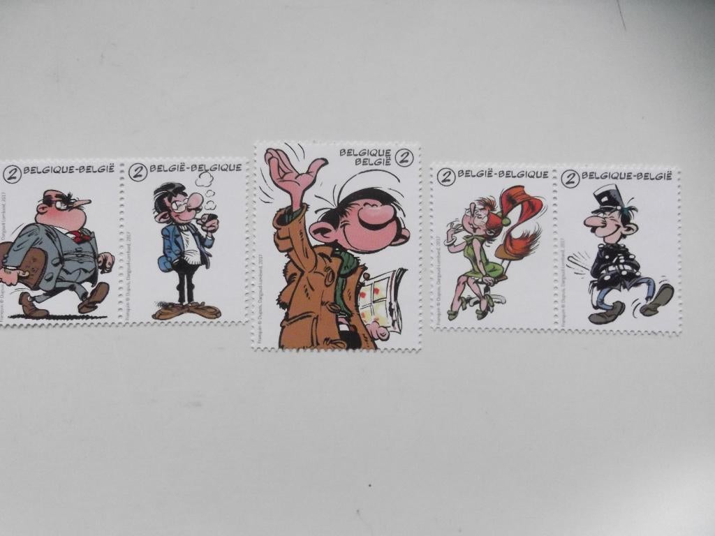 4666-4670 Gaston Lagaffe - Guust Flater MNH, Ophalen of Verzenden, Postfris, Frankeerzegel
